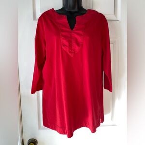 Ralph Lauren Red Tunic Top